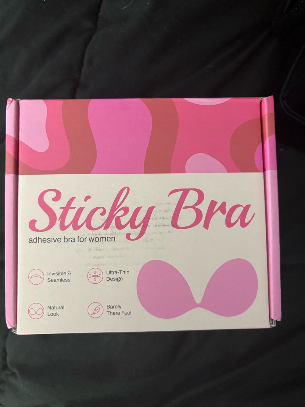 NIB Adhesive Strapless Bra - Beige, B cup.